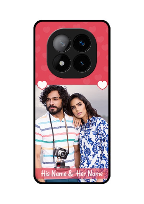 Redmi Note 14 Pro Plus 5G Custom Glass Phone CaseSimple Love Design