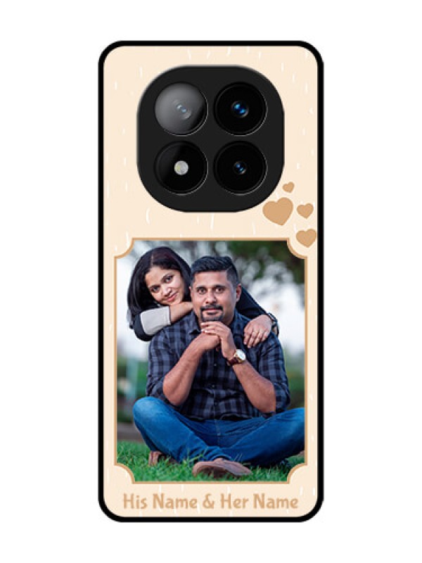 Custom Redmi Note 14 Pro Plus 5G Custom Glass Phone CaseWith Confetti Love Design