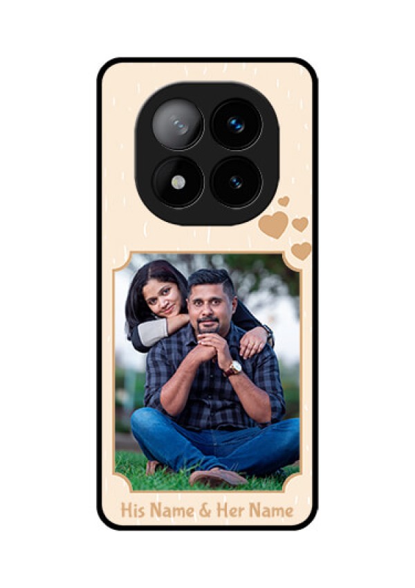 Redmi Note 14 Pro Plus 5G Custom Glass Phone CaseWith Confetti Love Design