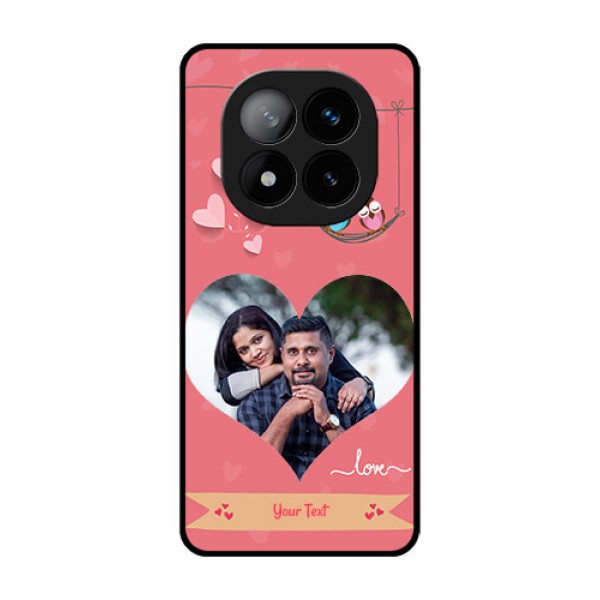 Redmi Note 14 Pro Plus 5G Custom Glass Phone CasePeach Color Love Design Redmi Note 14 Pro Plus 5G Custom Glass Phone CasePeach Color Love Design