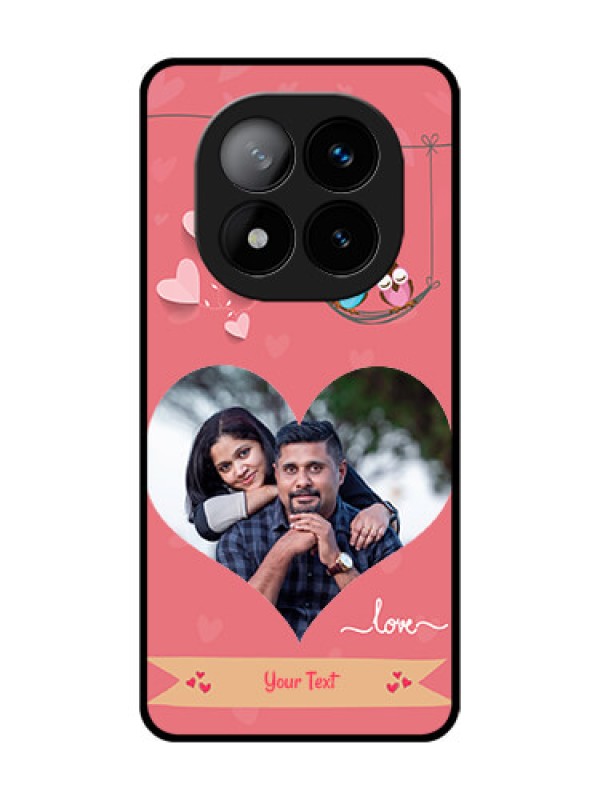 Custom Redmi Note 14 Pro Plus 5G Custom Glass Phone CasePeach Color Love Design