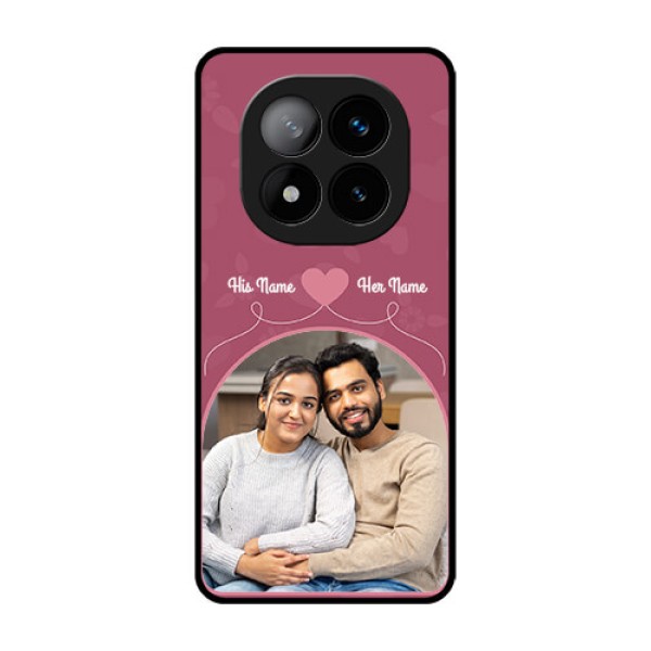 Redmi Note 14 Pro Plus 5G Custom Glass Phone CaseLove Floral Design