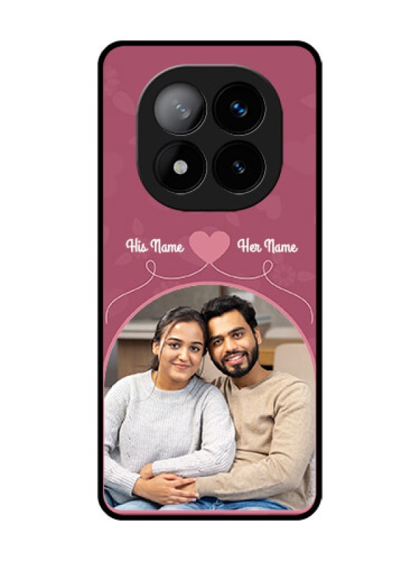 Custom Redmi Note 14 Pro Plus 5G Custom Glass Phone CaseLove Floral Design