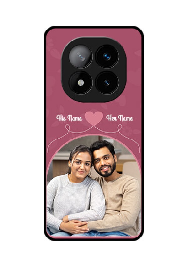 Redmi Note 14 Pro Plus 5G Custom Glass Phone CaseLove Floral Design