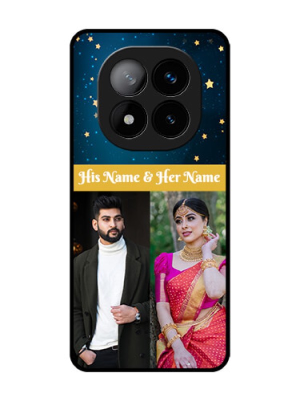 Custom Redmi Note 14 Pro Plus 5G Custom Glass Phone CaseGalaxy Stars Backdrop Design