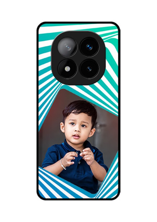 Redmi Note 14 Pro Plus 5G Custom Glass Phone CaseAbstract Spiral Design