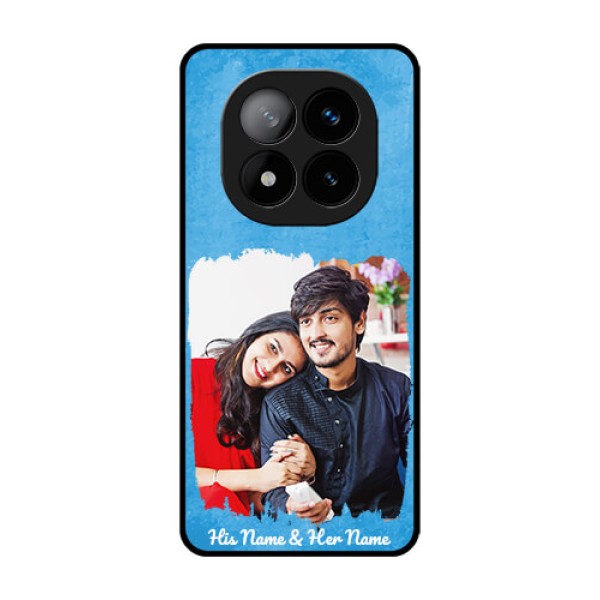 RedmiNote 14 Pro Plus 5G Custom Glass Phone Case - Blue Color Vintage Design RedmiNote 14 Pro Plus 5G Custom Glass Phone Case - Blue Color Vintage Design
