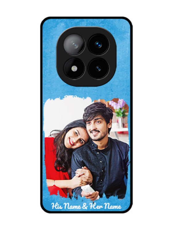 Custom RedmiNote 14 Pro Plus 5G Custom Glass Phone Case - Blue Color Vintage Design