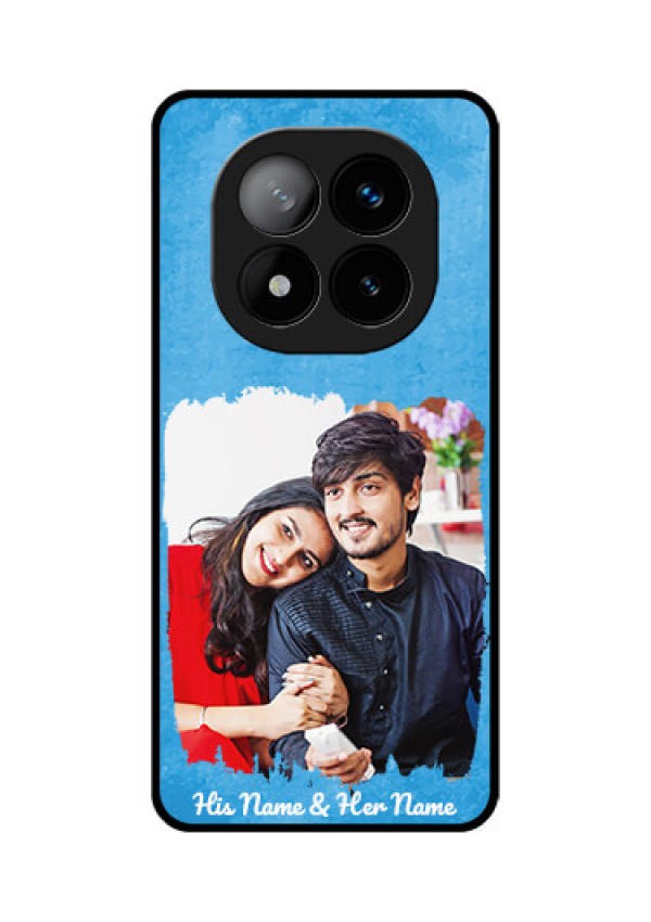 RedmiNote 14 Pro Plus 5G Custom Glass Phone Case - Blue Color Vintage Design