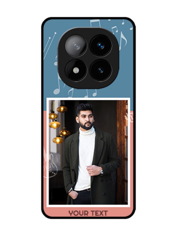 Custom Redmi Note 14 Pro Plus 5G Custom Glass Phone CaseWith Color Musical Note Design