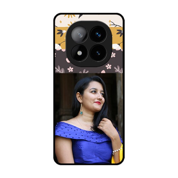 Redmi Note 14 Pro Plus 5G Custom Glass Phone CaseStylish Floral Design