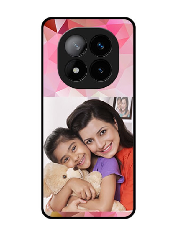 Custom Redmi Note 14 Pro Plus 5G Custom Glass Phone CaseAbstract Triangle Design