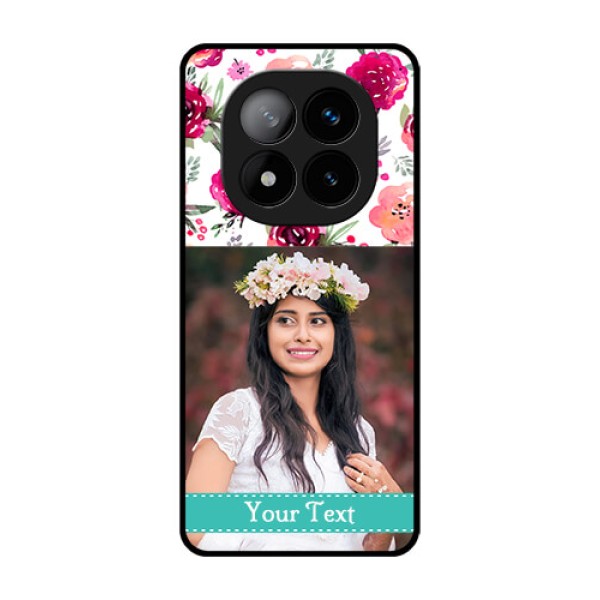 Redmi Note 14 Pro Plus 5G Custom Glass Phone CaseWater Colors Floral Design Redmi Note 14 Pro Plus 5G Custom Glass Phone CaseWater Colors Floral Design