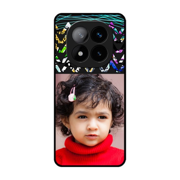 Redmi Note 14 Pro Plus 5G Custom Glass Phone CaseNeon Abstract Design