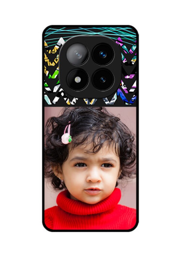 Redmi Note 14 Pro Plus 5G Custom Glass Phone CaseNeon Abstract Design