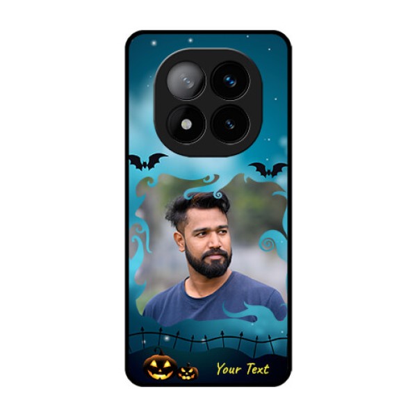 Redmi Note 14 Pro Plus 5G Custom Glass Phone CaseHalloween Frame Design