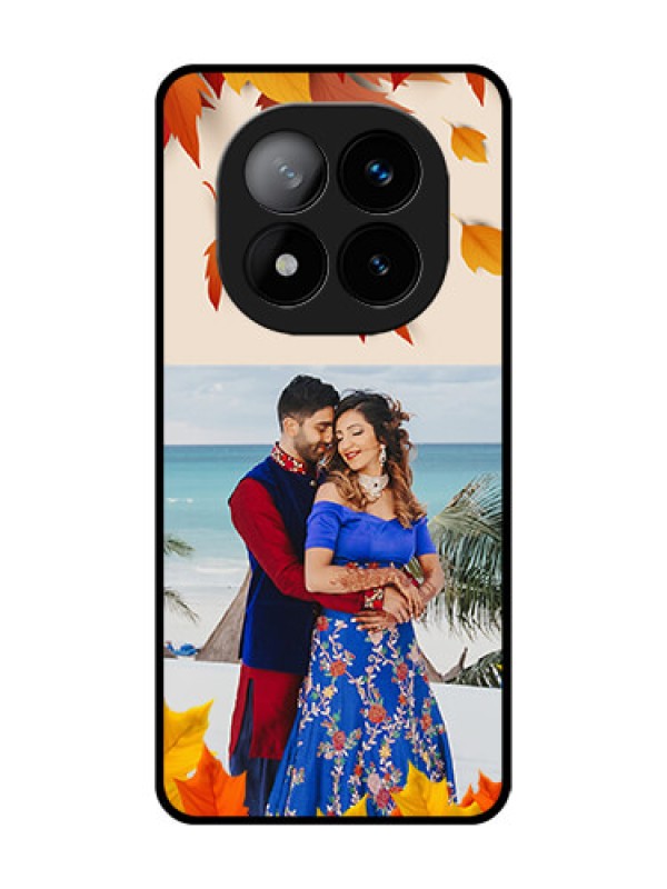 Custom Redmi Note 14 Pro Plus 5G Custom Glass Phone CaseAutumn Maple Leaves Design