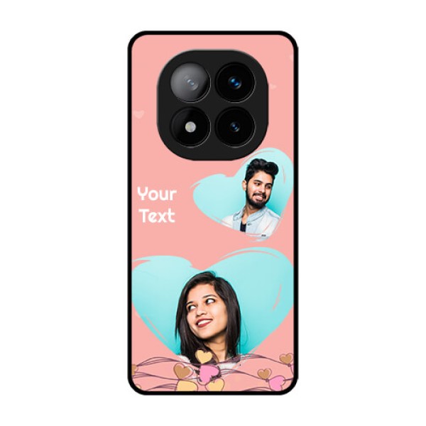 Redmi Note 14 Pro Plus 5G Custom Glass Phone CaseLove Doodle Design