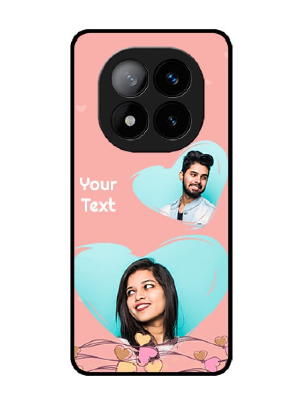 Custom Redmi Note 14 Pro Plus 5G Custom Glass Phone CaseLove Doodle Design