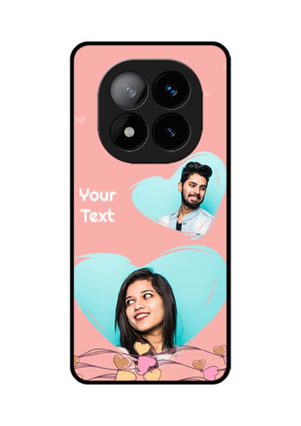 Redmi Note 14 Pro Plus 5G Custom Glass Phone CaseLove Doodle Design