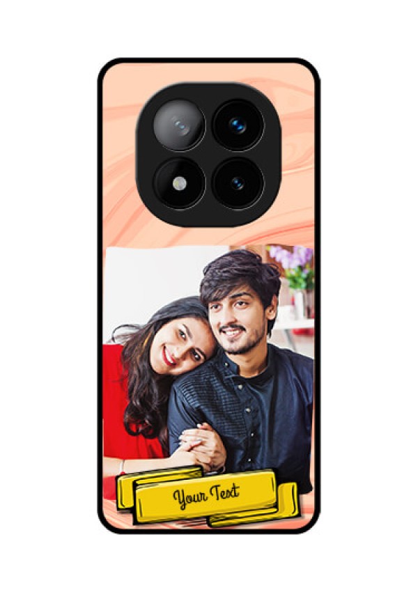 Redmi Note 14 Pro Plus 5G Custom Glass Phone CaseMarble Texture Design