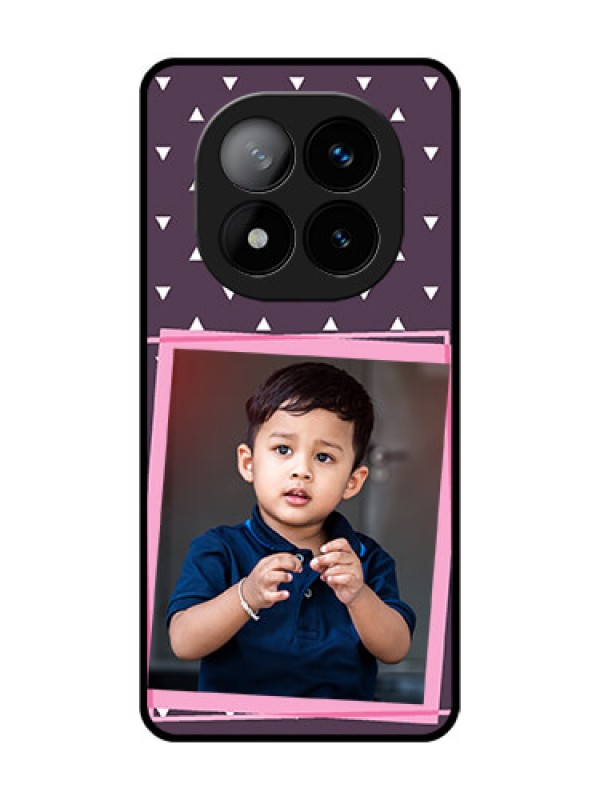 Custom Redmi Note 14 Pro Plus 5G Custom Glass Phone CaseTriangle Pattern Dotted Design