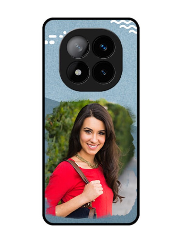 Custom Redmi Note 14 Pro Plus 5G Custom Glass Phone CaseGrunge Line Art Design