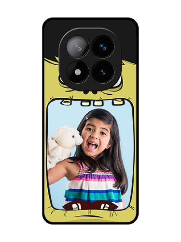 Custom Redmi Note 14 Pro Plus 5G Custom Glass Phone CaseCartoon Monster Back Case Design