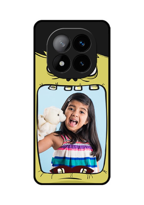 Redmi Note 14 Pro Plus 5G Custom Glass Phone CaseCartoon Monster Back Case Design