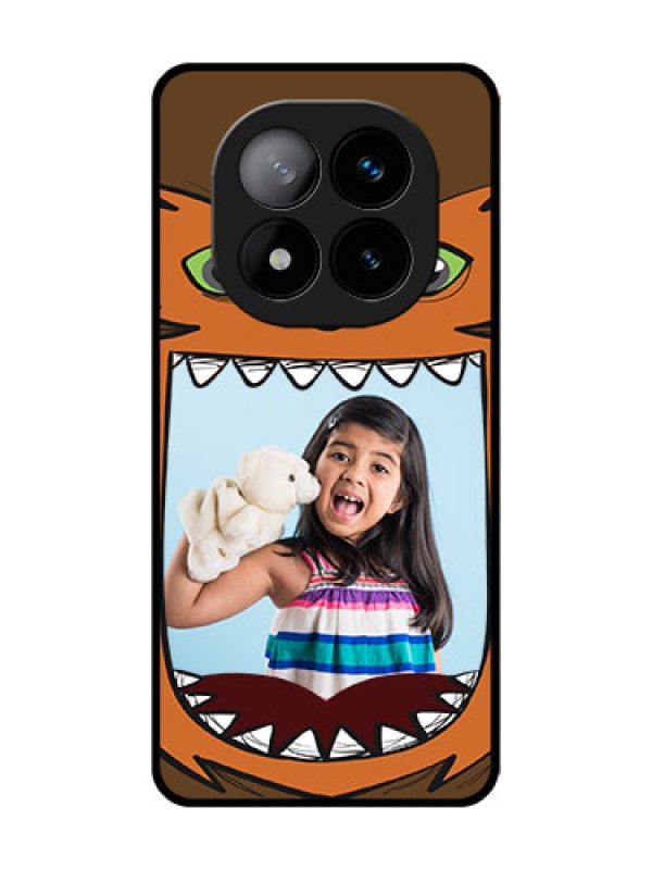 Custom Redmi Note 14 Pro Plus 5G Custom Glass Phone CaseOwl Monster Back Case Design