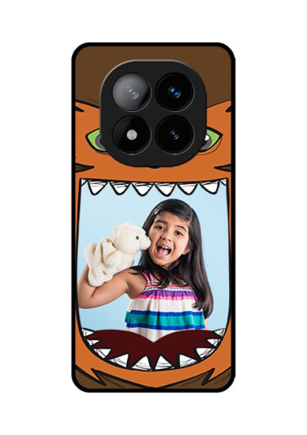 Redmi Note 14 Pro Plus 5G Custom Glass Phone CaseOwl Monster Back Case Design