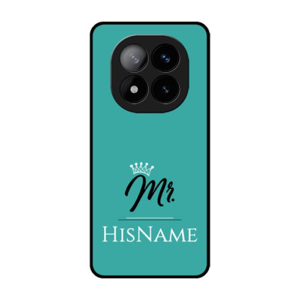 Redmi Note 14 Pro Plus 5G Custom Glass Phone CaseMr With Name Design