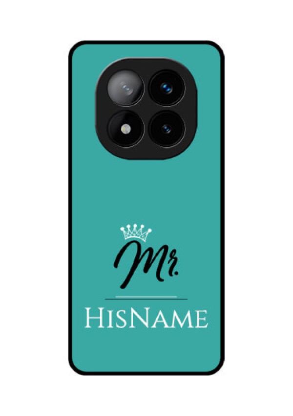 Redmi Note 14 Pro Plus 5G Custom Glass Phone CaseMr With Name Design