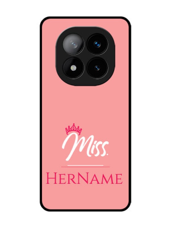 Custom Redmi Note 14 Pro Plus 5G Custom Glass Phone CaseMrs With Name Design