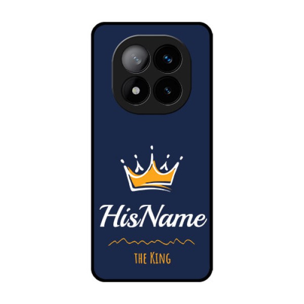 Redmi Note 14 Pro Plus 5G Custom Glass Phone CaseKing With Name Design