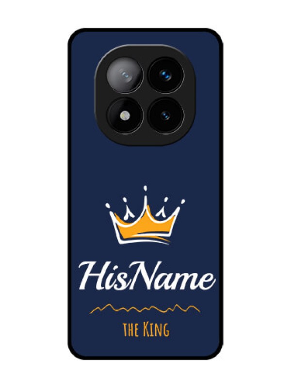 Custom Redmi Note 14 Pro Plus 5G Custom Glass Phone CaseKing With Name Design