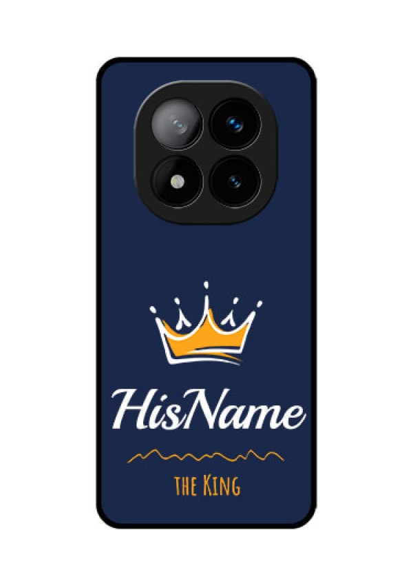 Redmi Note 14 Pro Plus 5G Custom Glass Phone CaseKing With Name Design