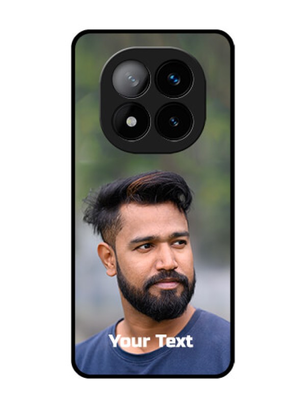 Custom Redmi Note 14 Pro Plus 5G Custom Glass Phone CasePhoto With Text Design