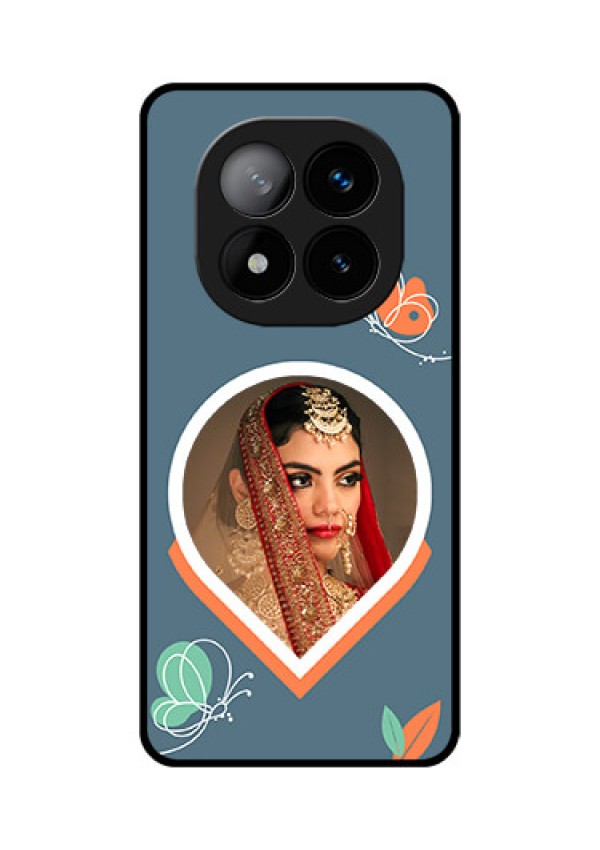 Redmi Note 14 Pro Plus 5G Custom Glass Phone CaseDroplet Butterflies Design