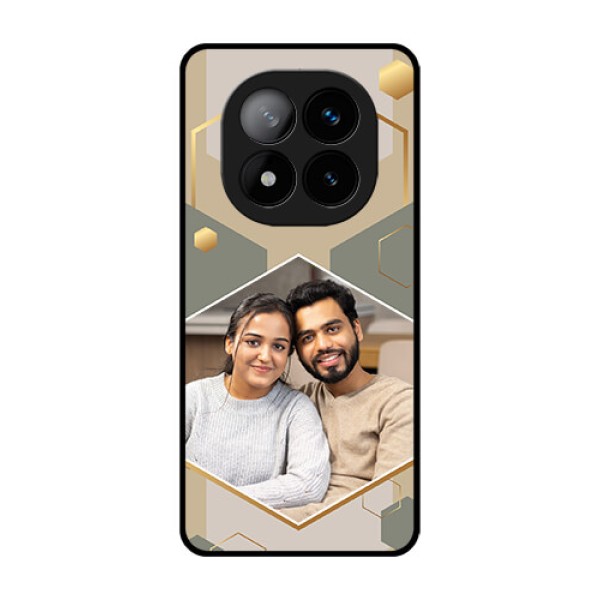 Redmi Note 14 Pro Plus 5G Custom Glass Phone CaseStylish Hexagon Pattern Design Redmi Note 14 Pro Plus 5G Custom Glass Phone CaseStylish Hexagon Pattern Design