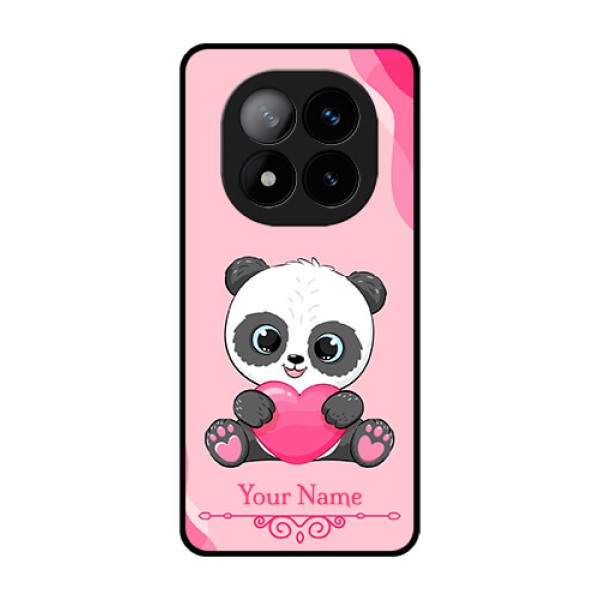 Redmi Note 14 Pro Plus 5G Custom Glass Phone CaseCute Panda Design