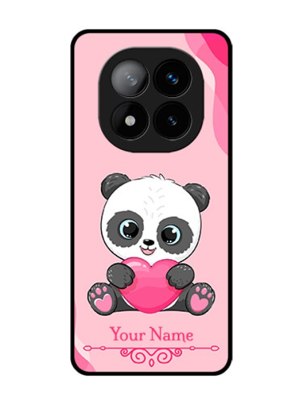 Custom Redmi Note 14 Pro Plus 5G Custom Glass Phone CaseCute Panda Design