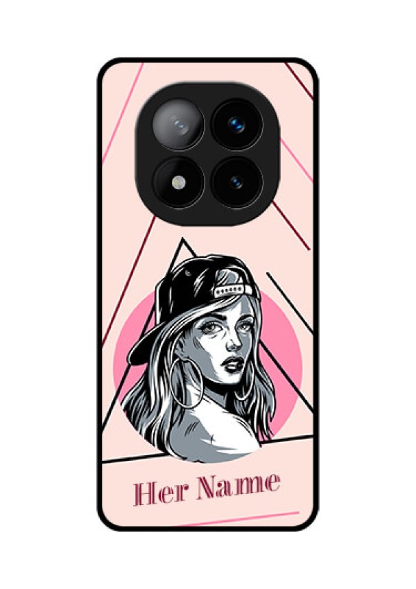Redmi Note 14 Pro Plus 5G Custom Glass Phone CaseRockstar Girl Design