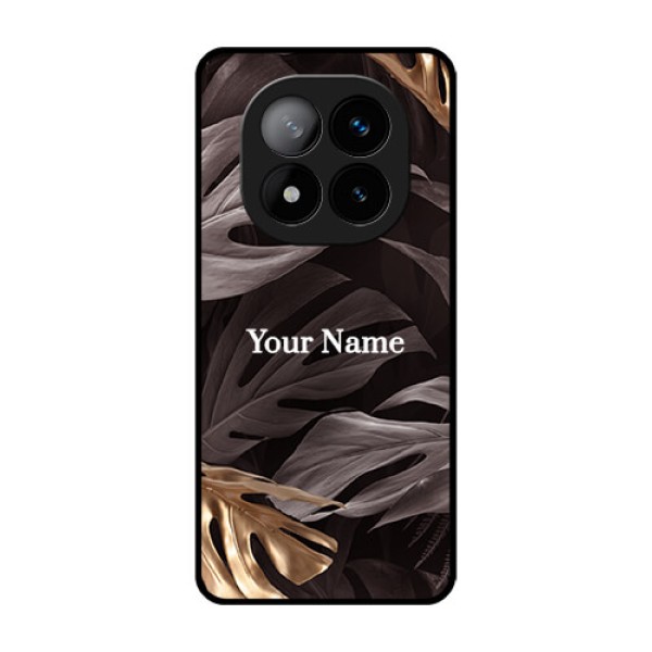 Redmi Note 14 Pro Plus 5G Custom Glass Phone CaseWild Leaves Digital Paint Design Redmi Note 14 Pro Plus 5G Custom Glass Phone CaseWild Leaves Digital Paint Design