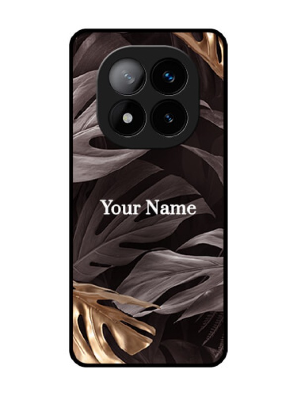 Custom Redmi Note 14 Pro Plus 5G Custom Glass Phone CaseWild Leaves Digital Paint Design