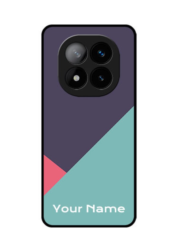 Redmi Note 14 Pro Plus 5G Custom Glass Phone CaseTri Color Abstract Design