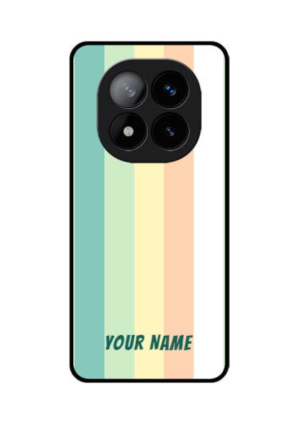 Redmi Note 14 Pro Plus 5G Custom Glass Phone CaseMulti - Colour Stripes Design