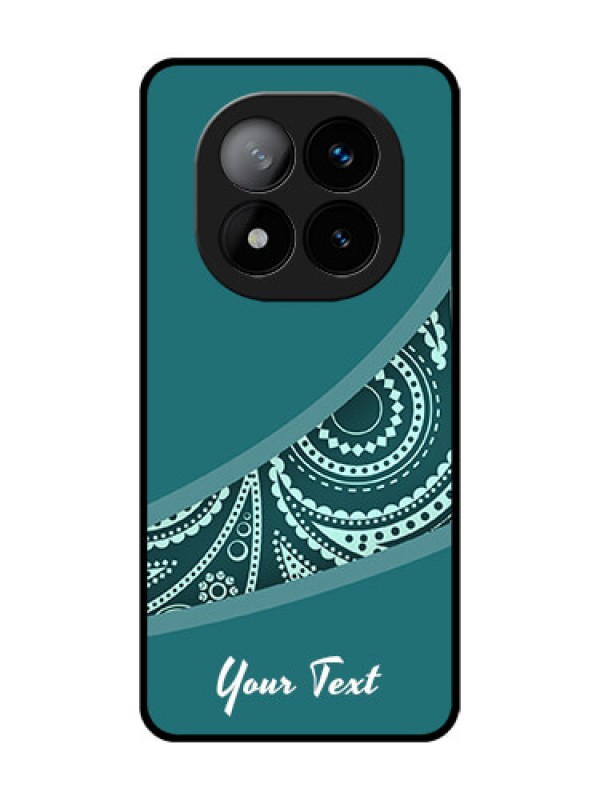 Custom Redmi Note 14 Pro Plus 5G Custom Glass Phone CaseSemi Visible Floral Design