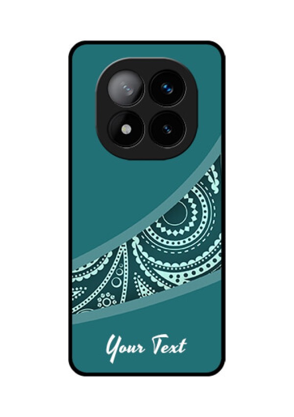 Redmi Note 14 Pro Plus 5G Custom Glass Phone CaseSemi Visible Floral Design