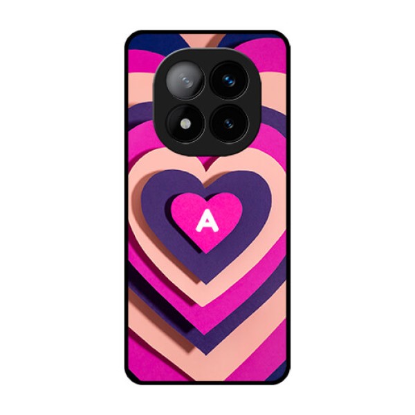Redmi Note 14 Pro Plus 5G Custom Glass Phone CaseCute Heart Pattern Design Redmi Note 14 Pro Plus 5G Custom Glass Phone CaseCute Heart Pattern Design